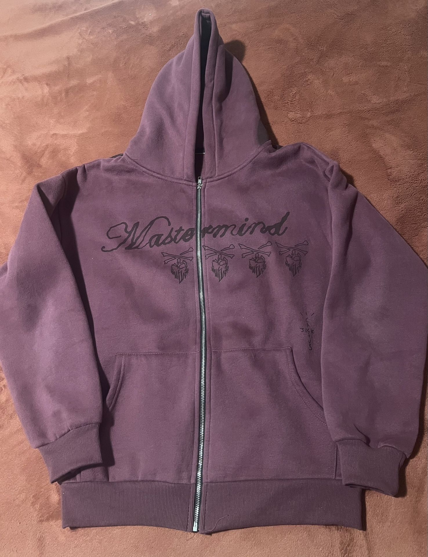 Travis Scott Mastermind zip up hoodie (fits size L-Large)
