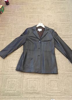 Women leather jacket size large