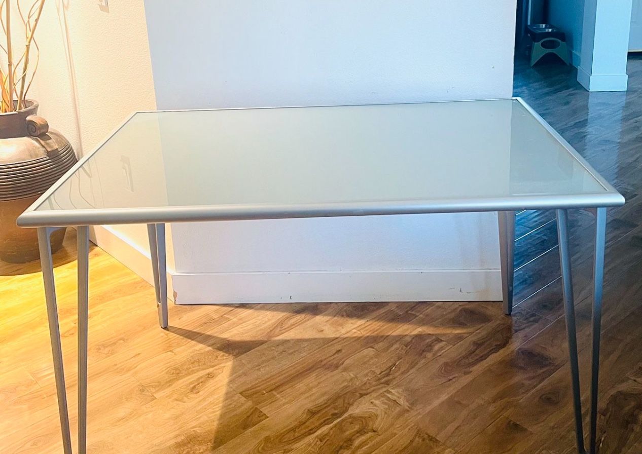 Glass Top Desk Or Table 
