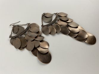 Copper Chandelier Earrings