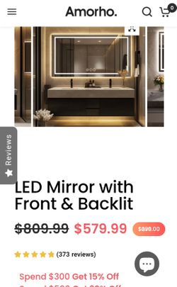 Amorho LED Mirror with Front & Backlit