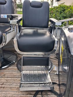 Barber chair. Silla para barbero.