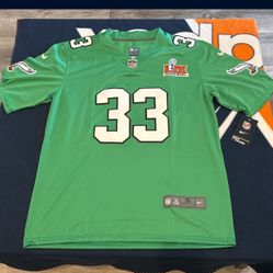 Philadelphia Eagles Cooper DeJean #33 Size Small Kelly Green Jersey