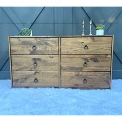 Rustic Refinished Lowboy Dresser