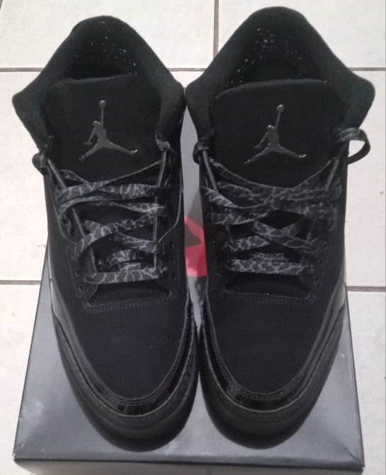 Jordan 3 Black Cat Size 10