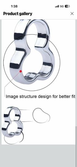 Men's Metal Training Pendant, Innovative Gourd-Shaped Ring Design (USF5) (Silver)