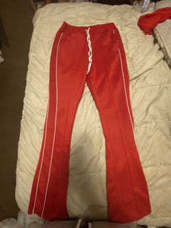 Red Flared Pants