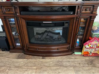 65” TV Entertainment Center w/ Electric Fireplace – $350 OBO