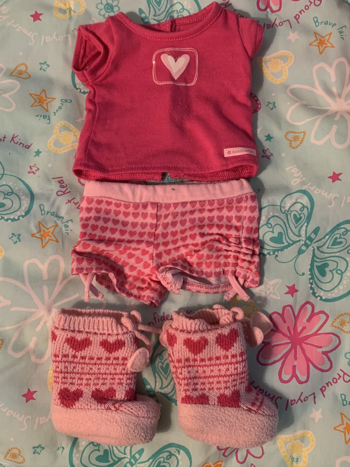 American Girl Doll Pink Pajama Set