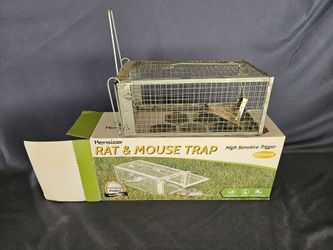 Kensizer Humane Live Rat & Mouse Trap – Metal Cage – Original Box