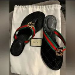 Gucci Thong "GG" Sandals 