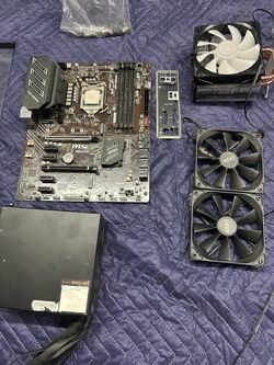 MSI Z390-A PRO Motherboard + EVGA 500B 500W 80+ Bronze PSU Bundle - Plus Fans & Cooler PC PARTS