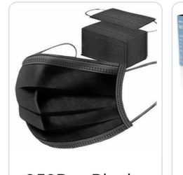 Black Disposable Face Mask