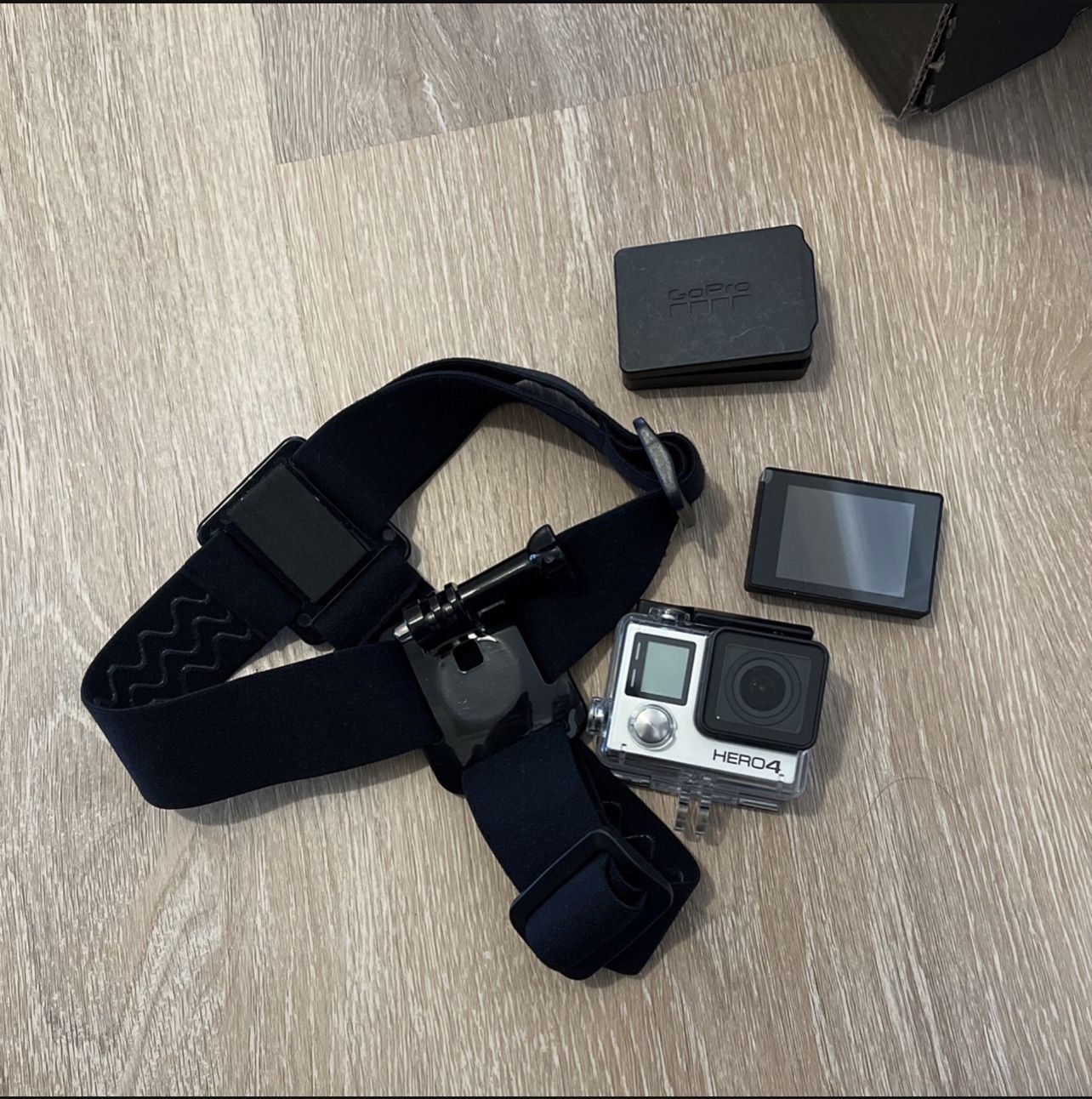 GoPro Hero 4 + Head Strap + External Display