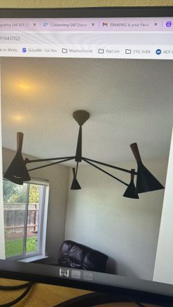 Mid-Century Modern Chandelier 45inch