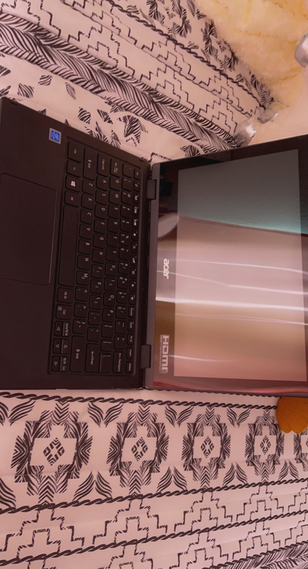acer Touchscreen Laptop, Folds Into A Tablet As Well. 
