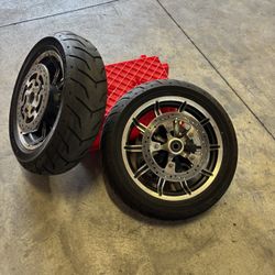 130/80b17 & 180/65b16 Harley Davidson Front And Rear Tires