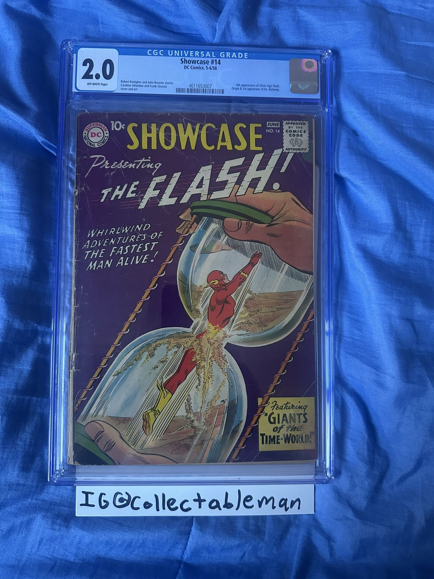 Showcase #14 CGC 2.0 (1958) 4th Appearance of Silver Age Flash -DC Comics