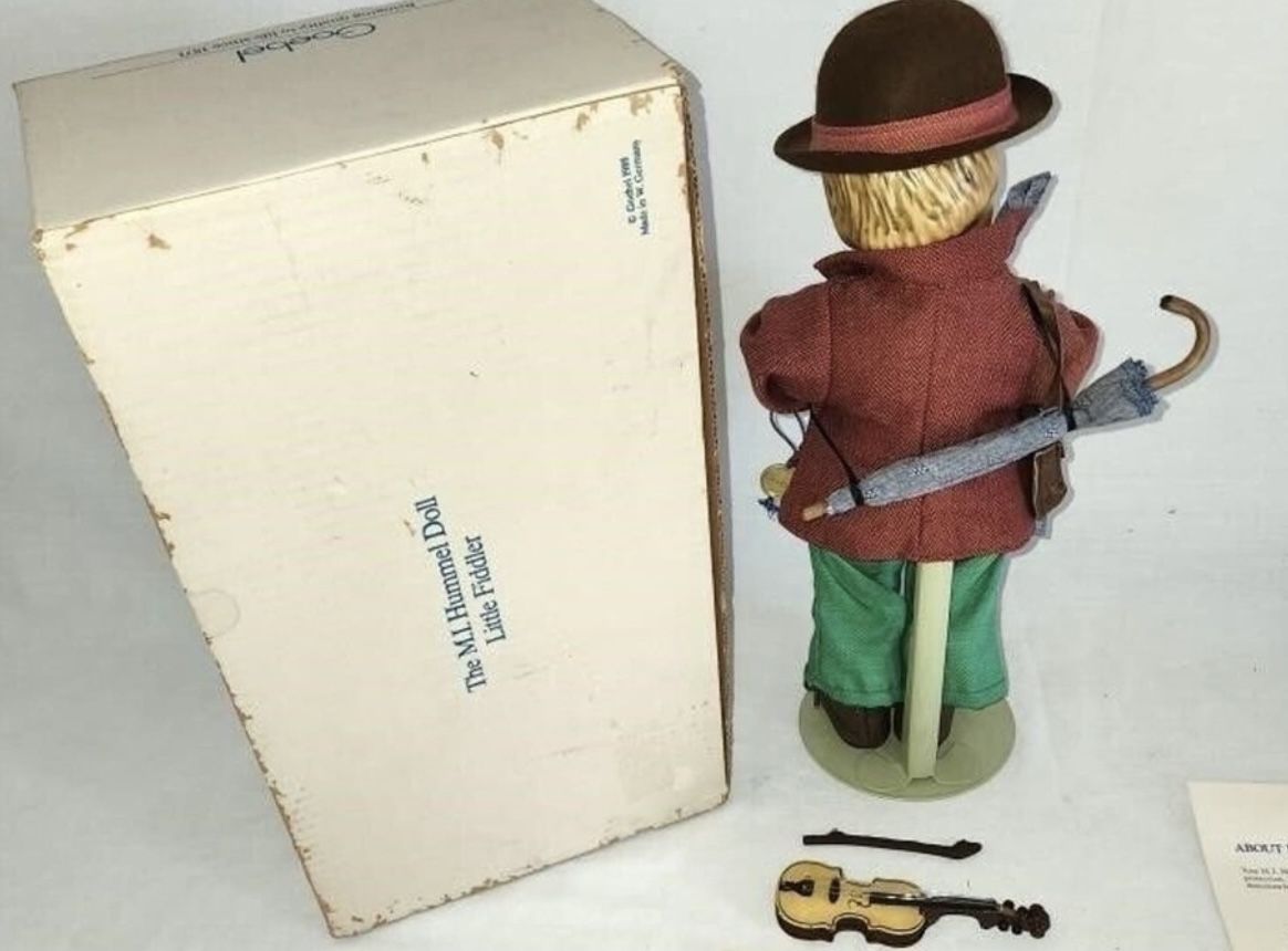Hummel Little Fiddler Doll Danbury Mint COA