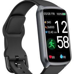 Health Fitness Tracker with 24/7 Heart Rate, Blood Oxygen, Blood Pressure, Sleep Tracker, 5ATM Waterproof Activity Trackers with Step Tracker, Pedomet