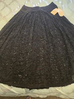 Maxi Black Lace Skirt