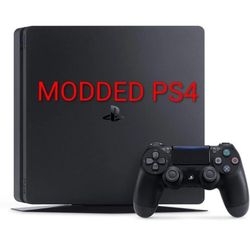 PLAYSTATION 4 MOD with 150 PS4 GAMES + 7500 RETRO GAMES