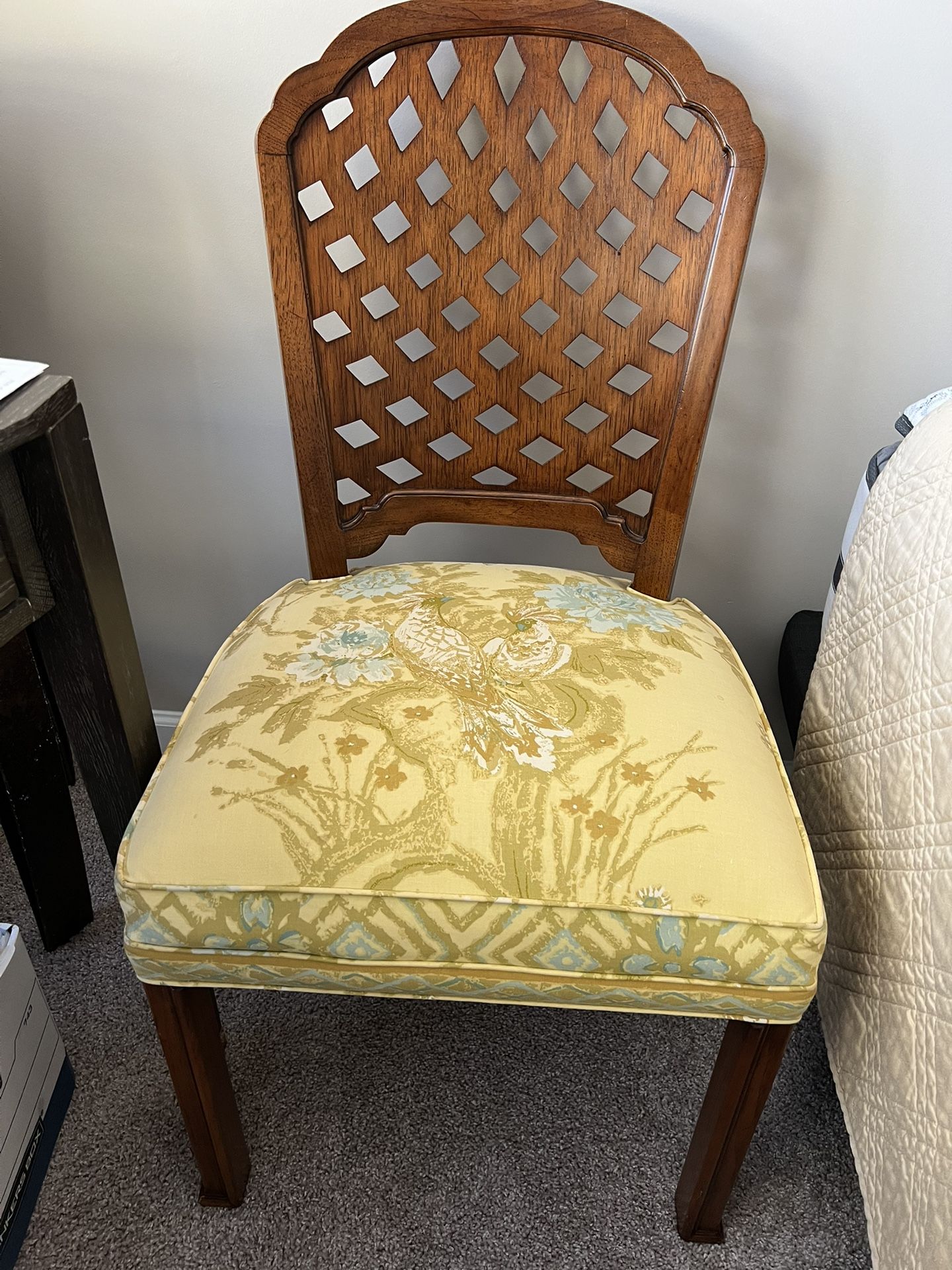 2 Vintage (Down Seat) Dinning Chairs