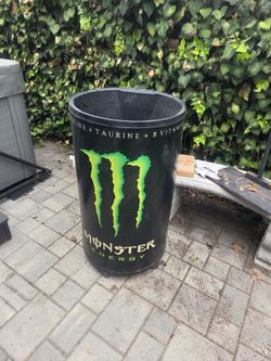 4ft Monster Energy Cold Drink Barrel
