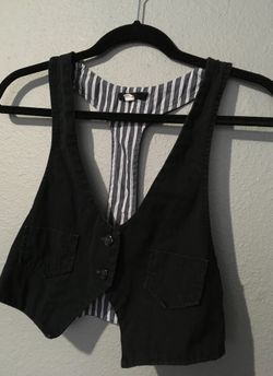 Cute! LUX Black Vest Size S
