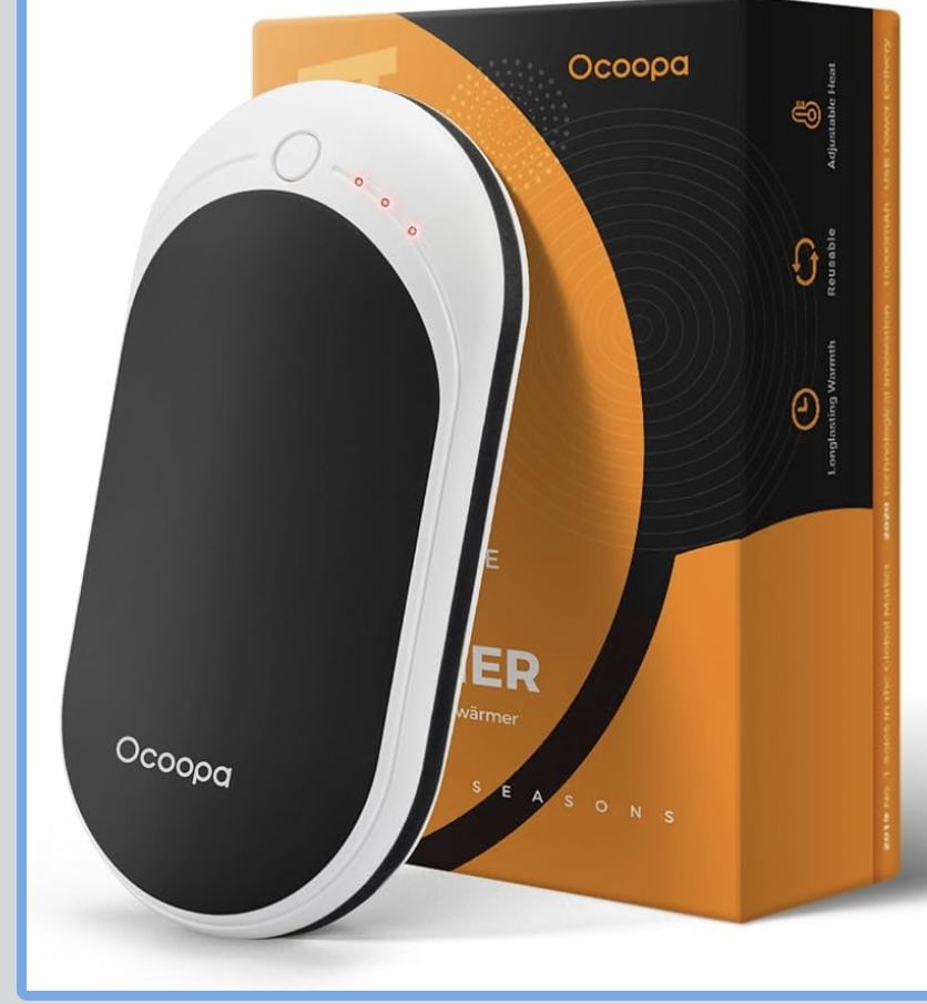 OCOOPA HotPal Rechargeable Hand Warmer, Electric Handwarmer Portable Pocket