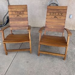 Tommy Bahama bamboo folding chairs