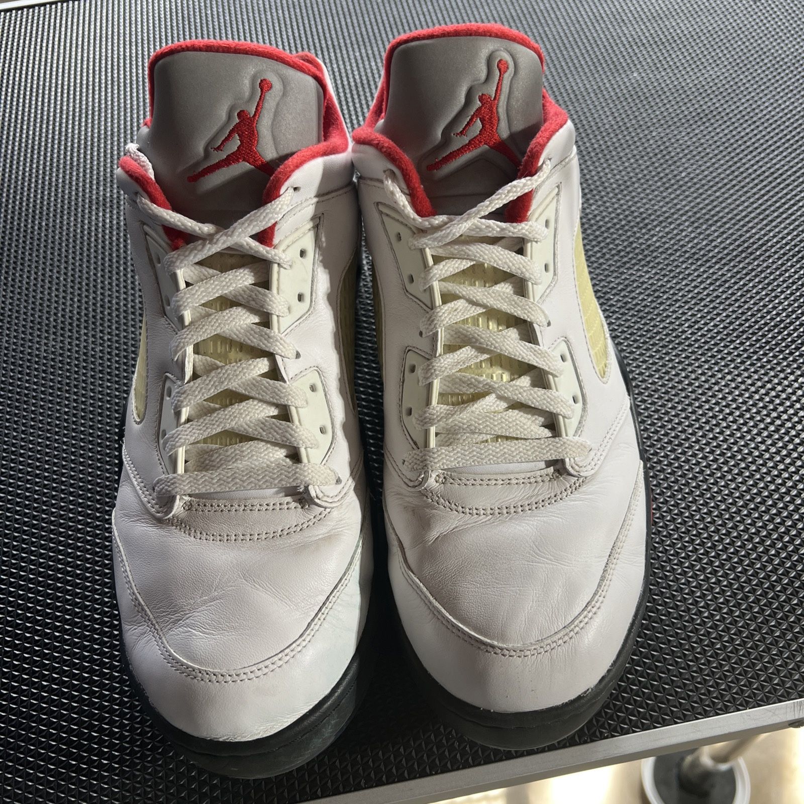 Nike Air Jordan 5 Golf Fire Red Silver Men’s Size 12 2020 Authentic CU4523-100