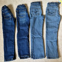 Jeans Kids Size 7, Levi’s And Children’s Place (2each)