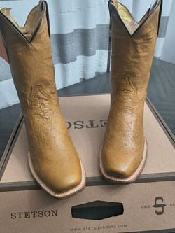 Stetson Full smooth Ostrich boots