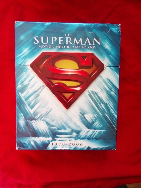 THE SUPERMAN MOTION PICTURE ANTHOLOGY BLUE RAY 8 DISK BOX SET IN GOOD CONDITION. 1(contact info removed)