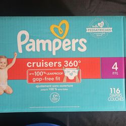 Pampers Cruisers 360° Size 4 - 116 Count 