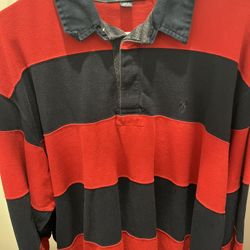 Red & Blue Polo Ralph Lauren Shirt $25 Long Sleeve