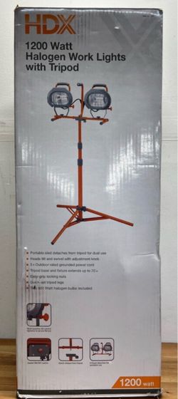 HDX 1200 Watt Halogen Work Lights with Tripod