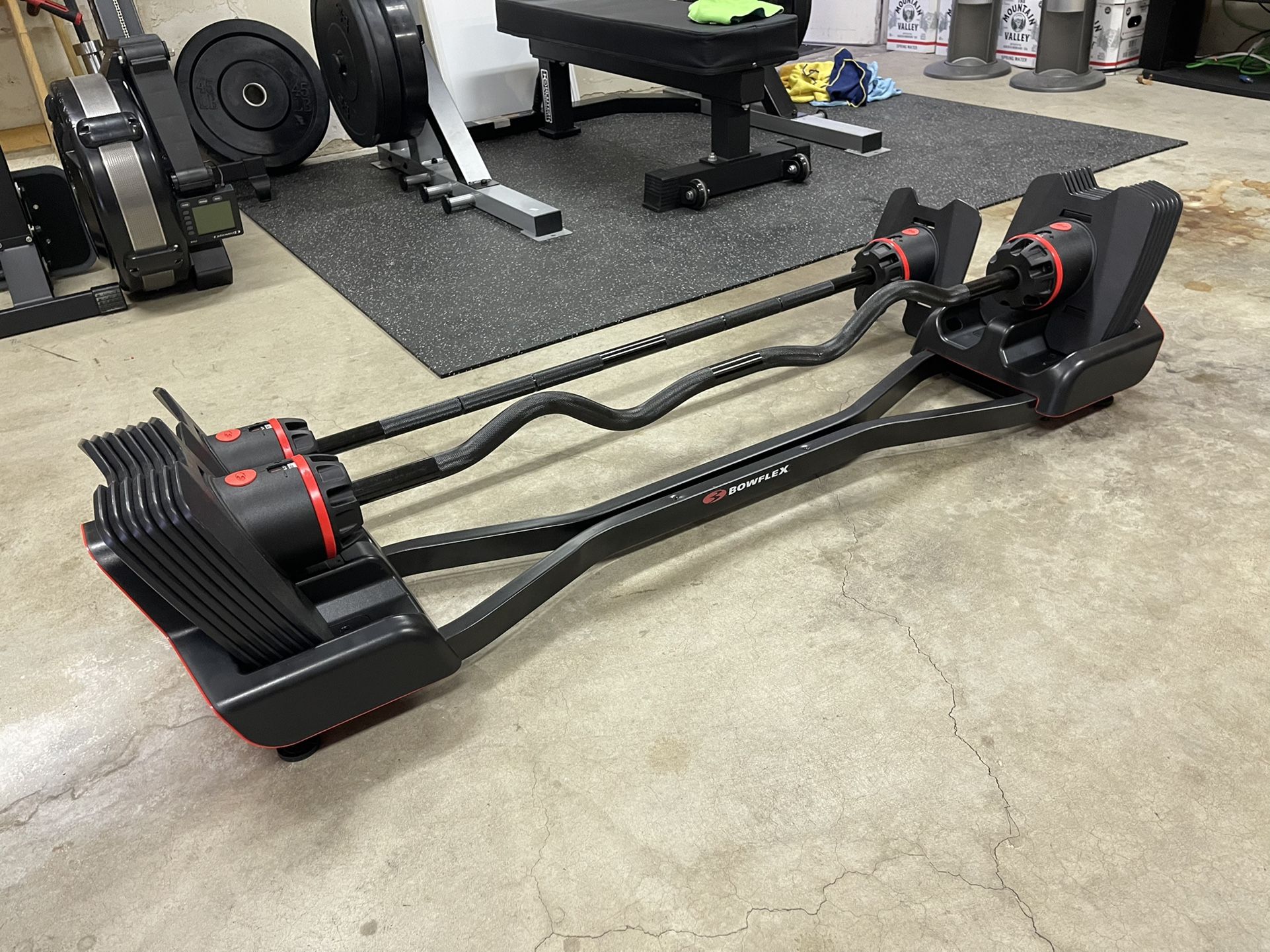 Bowflex Adjustable Barbell And Curl Bar - SelecTech 2080