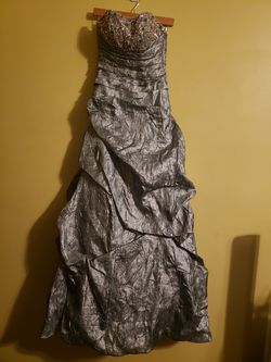 Special Event Beautiful Dress / Gown Silvergray
