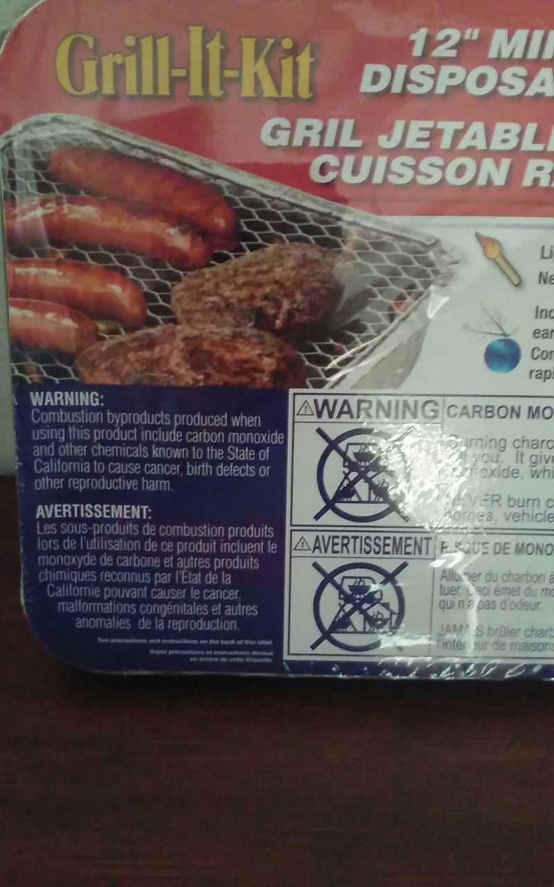 New Disposable "Grill It"BBQ Kit
