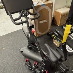 Peloton bike + Mat and Shoes