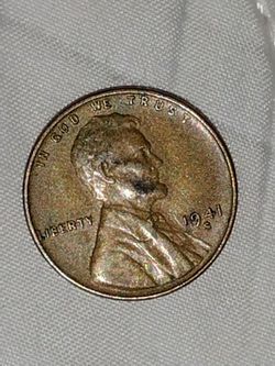 1941 S wheat penny