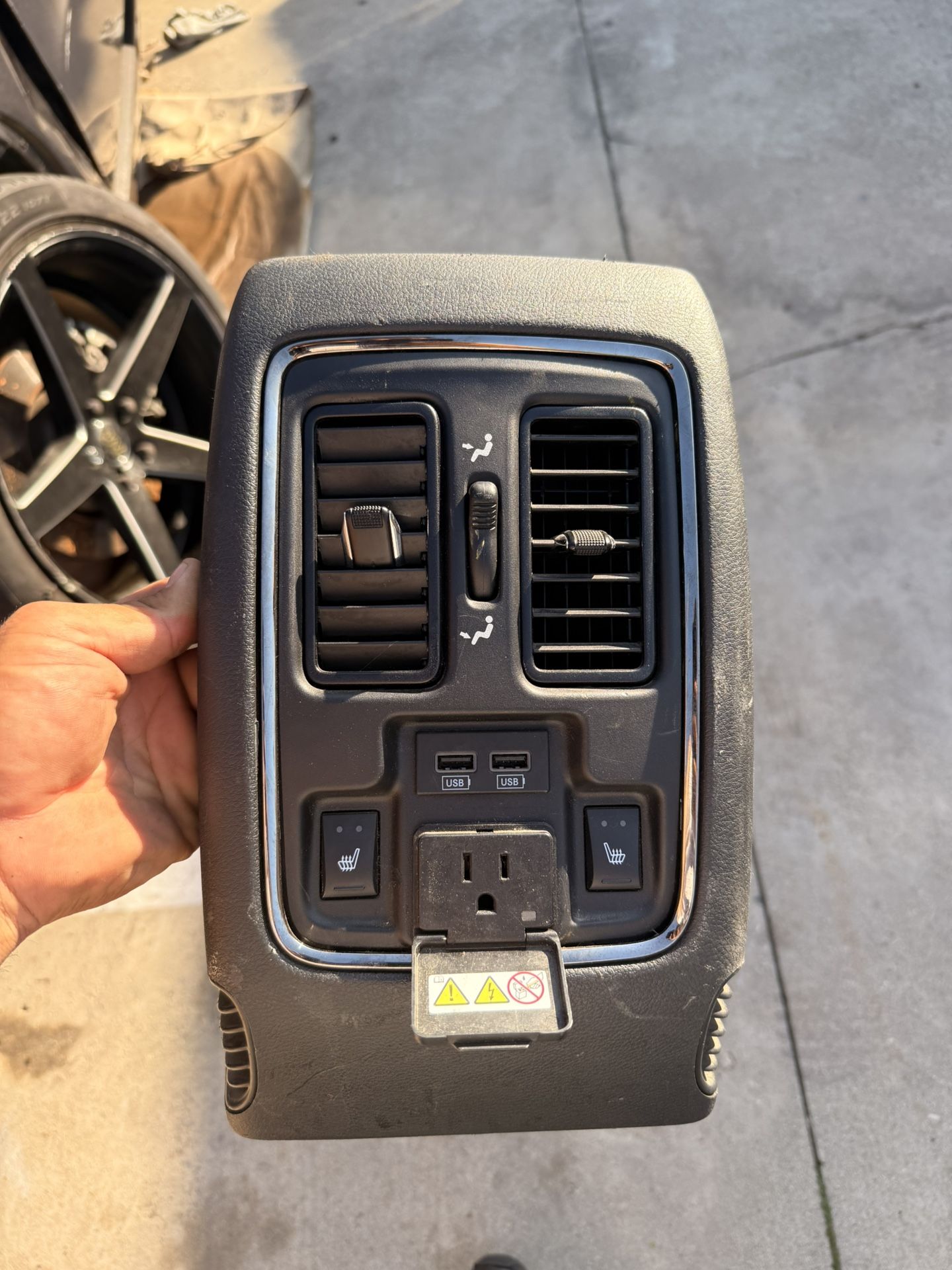 Oem Rear Center Console Vent Trim Panel