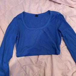 blue long sleeve