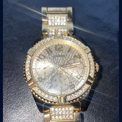 Mens Guess Diamond Watch 