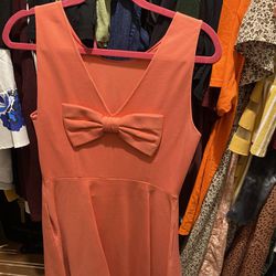 Pink Kate Spade Bow Back Dress