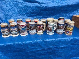 Budweiser Holiday Mugs