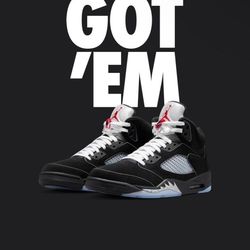 Jordan 5 Black Metallic size 11 (NO TRADES)