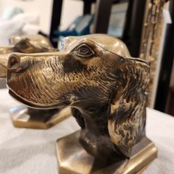 pair of vintage metal(likely brass) Bookends, 
great condition 